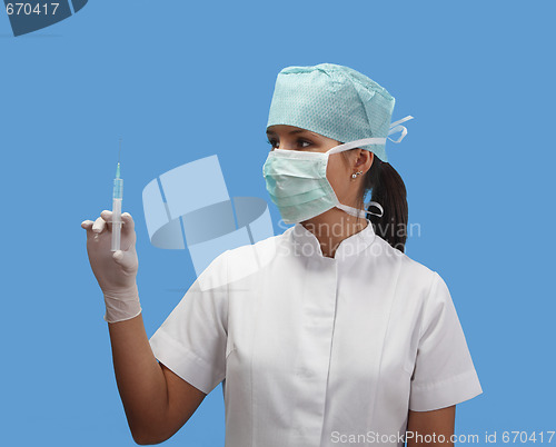 Image of Nurse with a syringe