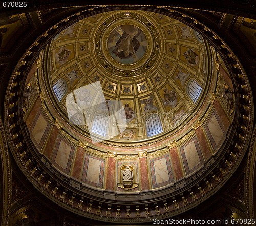 Image of basilica interior in Budapest