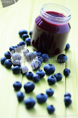 Image of baby food - blueberries