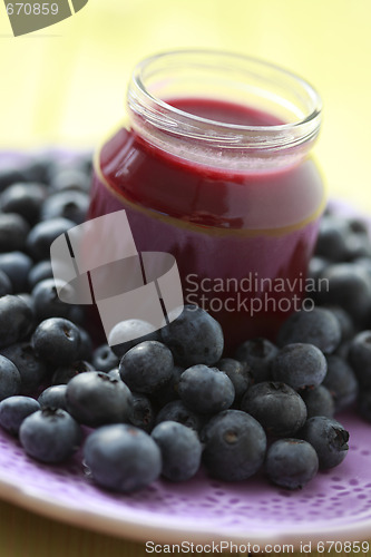 Image of baby food - blueberries