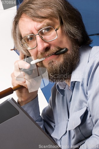 Image of busy man