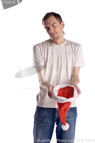 Image of sad Santa