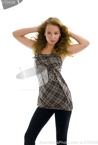Image of beautiful teenager girl