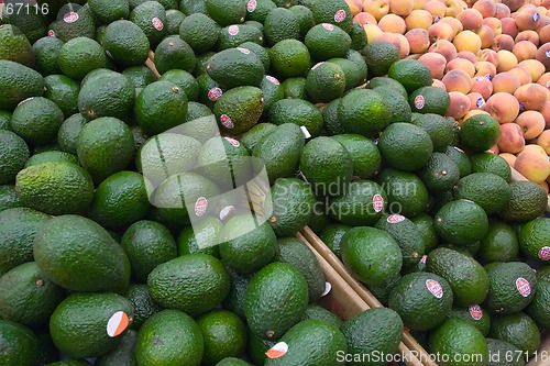 Image of Avocados over Peaches