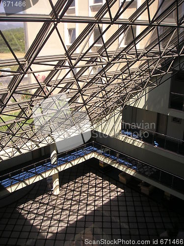 Image of Metal Glass Ceiling