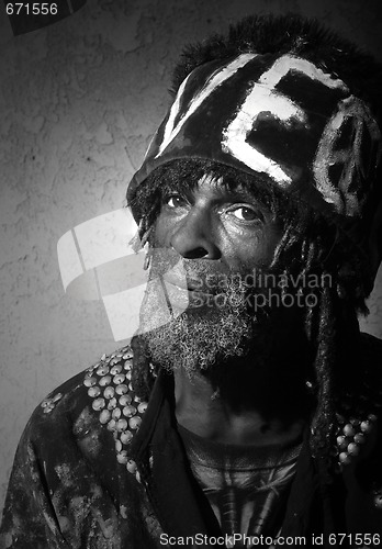 Image of Homeless African American Man on the  Venice Beach Boardwalk