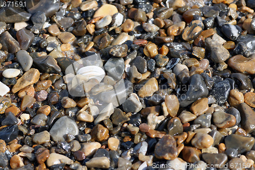 Image of shot of a group of pebbles 