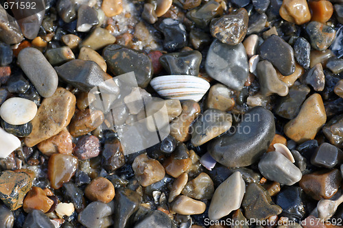 Image of shot of a group of pebbles 