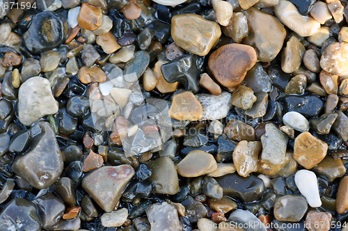 Image of shot of a group of pebbles 