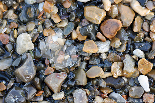 Image of shot of a group of pebbles 