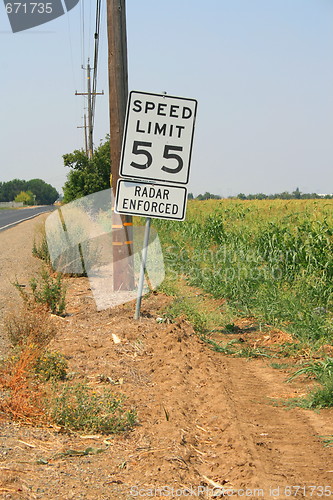 Image of Speed Limit Road Sign