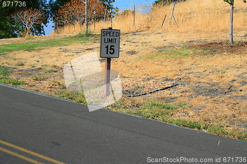 Image of Speed Limit Road Sign