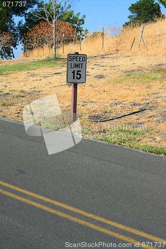 Image of Speed Limit Road Sign