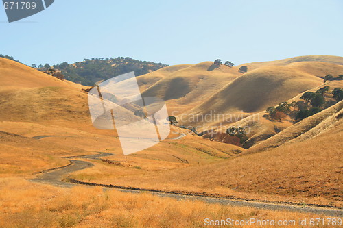 Image of Windy Road Through Hills