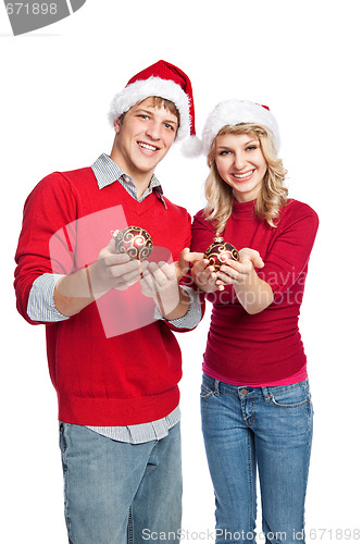 Image of Christmas couple