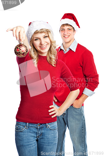 Image of Christmas couple