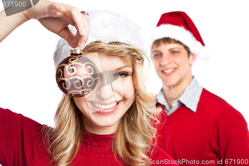Image of Christmas couple