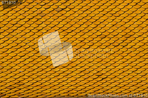Image of Yellow, tiled roof