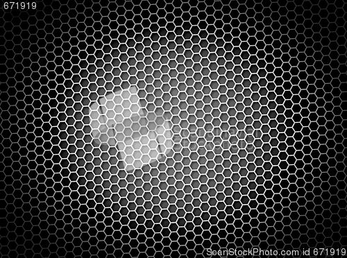 Image of Honeycomb Background BW