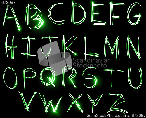 Image of Neon Alphabet set