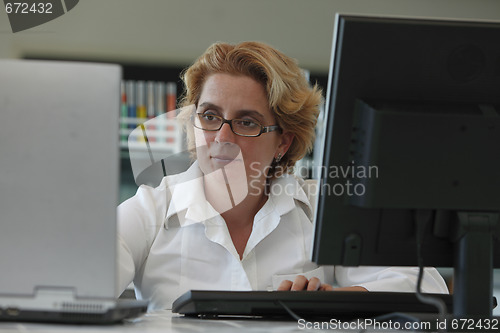 Image of Researcher working on computers