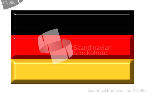 Image of Germany 3d flag with realistic proportions