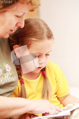 Image of Reading with granny