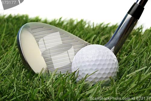 Image of Golf ball in grass
