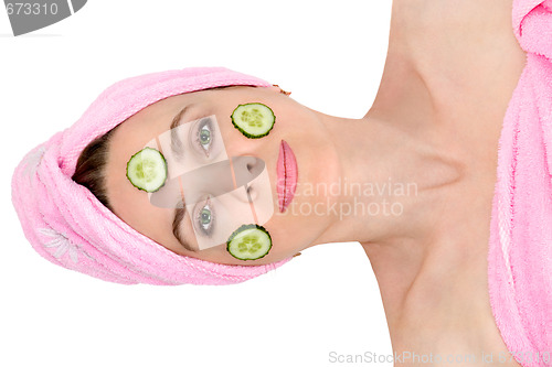 Image of Mask from cucumbers