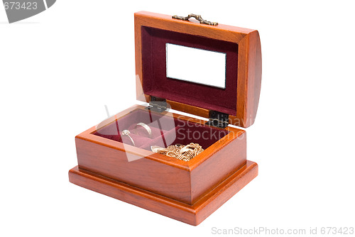 Image of Wooden casket for jewelry