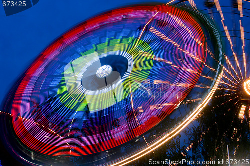 Image of Ferry Wheel at Night