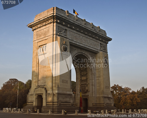 Image of Triumphal arch-Bucharest,Romania