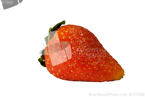 Image of Strawberry isolated on white with clipping path