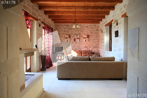 Image of Cretan luxury villa interior