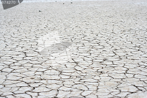 Image of salty lake Baskunchak,Russia