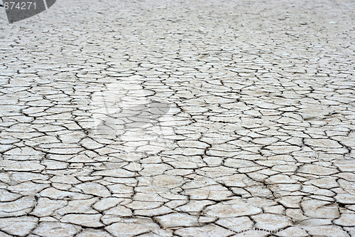 Image of salty lake Baskunchak,Russia