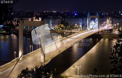 Image of elisabeth´s bridge - night view