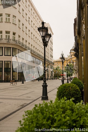 Image of street in Budapest downtown