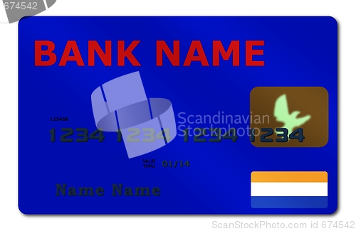 Image of Blue Credit Card Shadow