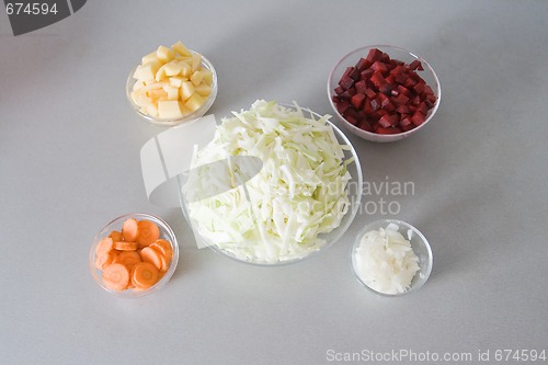 Image of Ingredients for borsch