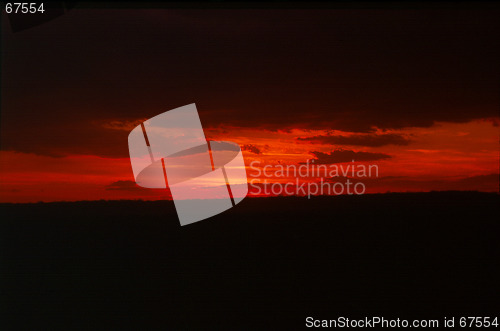 Image of panoramic sunset