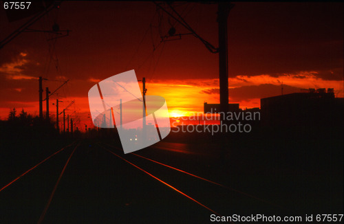 Image of railway sunset 2