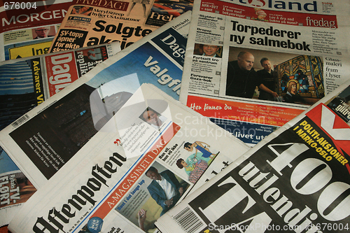 Image of Norwegian newspapers