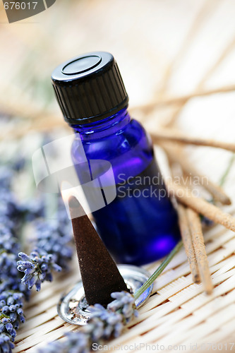 Image of incense cones and aromatherapy oil