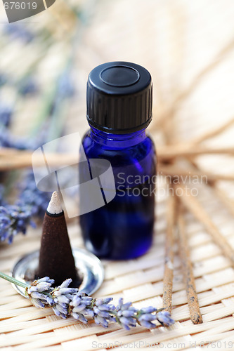 Image of incense cones and aromatherapy oil