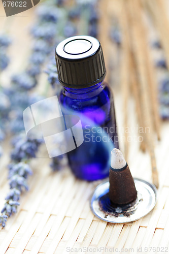 Image of incense cones and aromatherapy oil