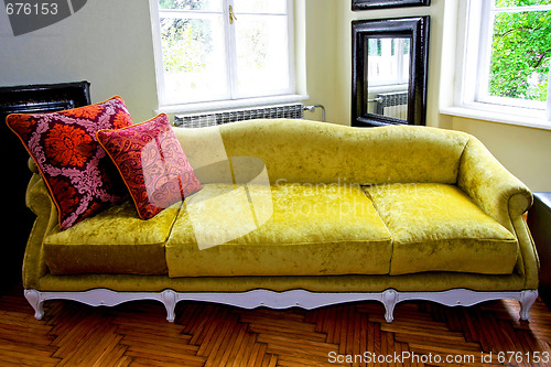 Image of Green sofa