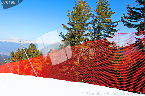 Image of Ski fence