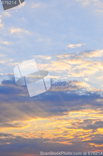 Image of Sunset sky