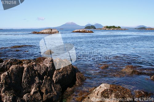 Image of Alaska Landscape with Mt. Edgecumbe Volcano